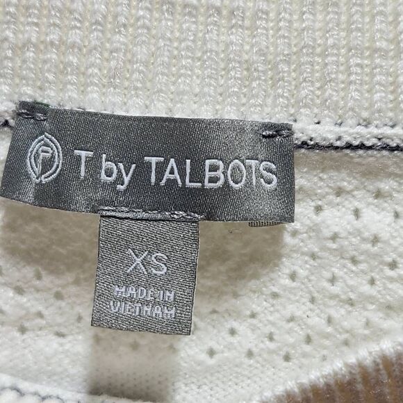 T by Talbots knit shirt long sleeve eyelet size XS - Picture 4 of 5